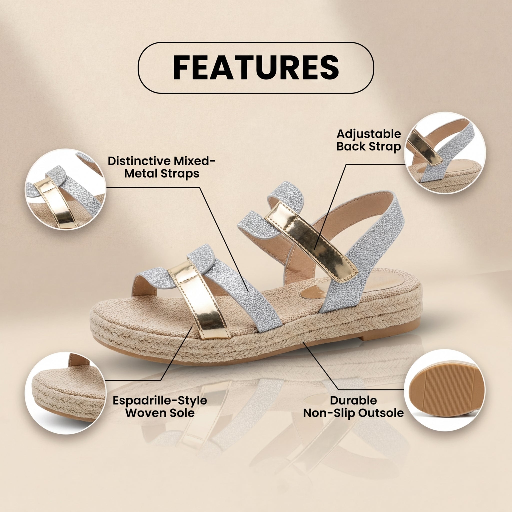 Graceful Orthopedic Sandals for Modern Look