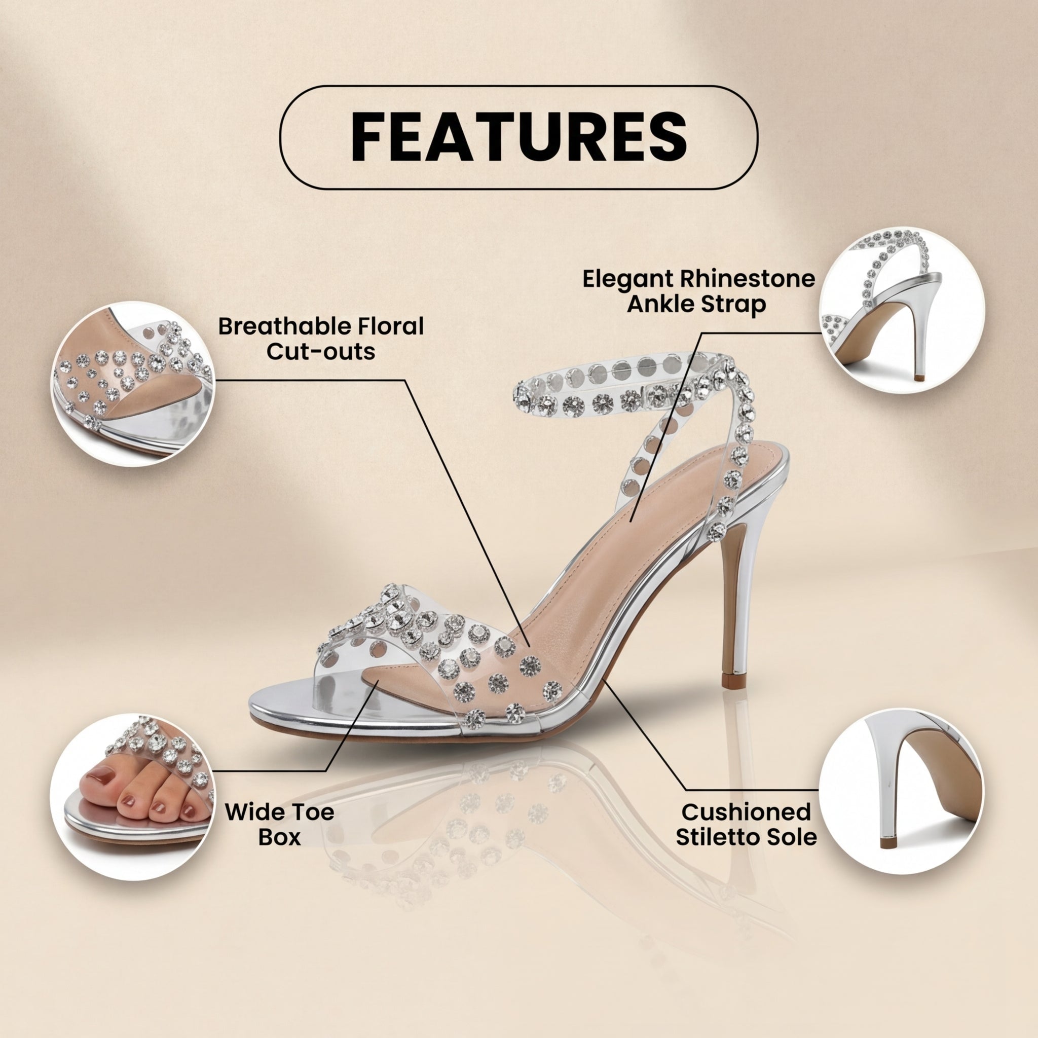 Chic Orthopedic Heels with Unique Design
