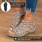 Orthopedic Gladiator Sandals - Multi-Strap Ankle Design