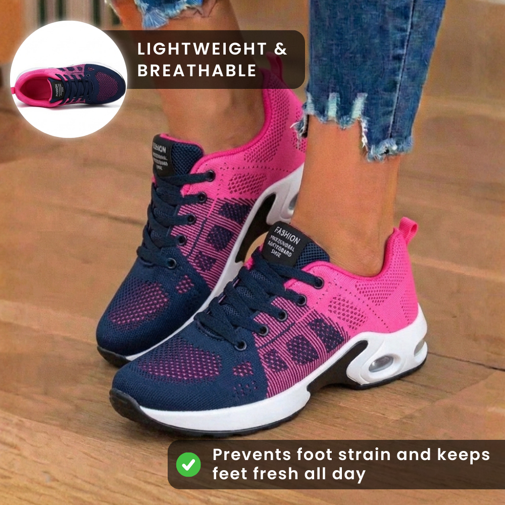 Orthopedic Mesh Athletic Sneakers - Gradient Color & Air Cushion Sole