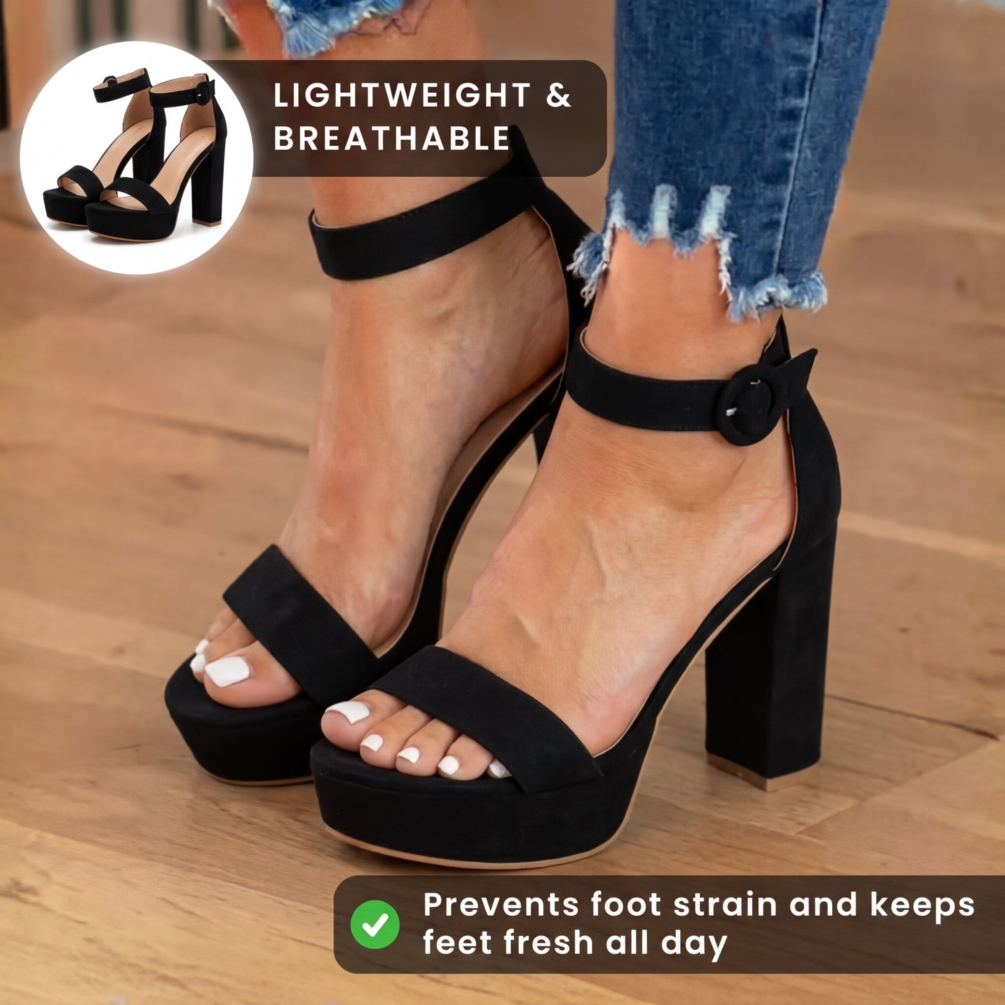 Classic Orthopedic Heels with Timeless Style