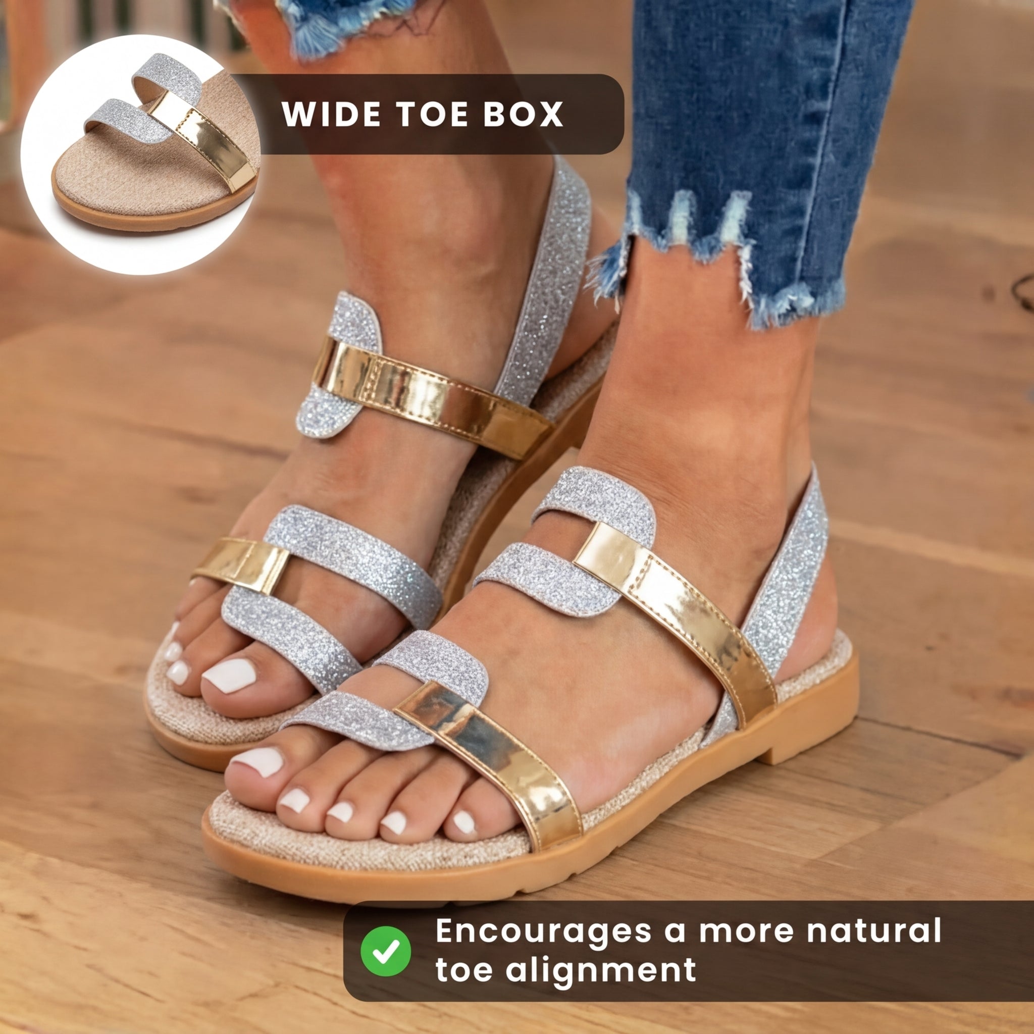 Graceful Orthopedic Sandals for Modern Look