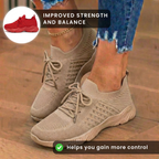 Orthopedic Knit High-Top Sneakers - Lace-Up Closure & Sock-Fit Collar*