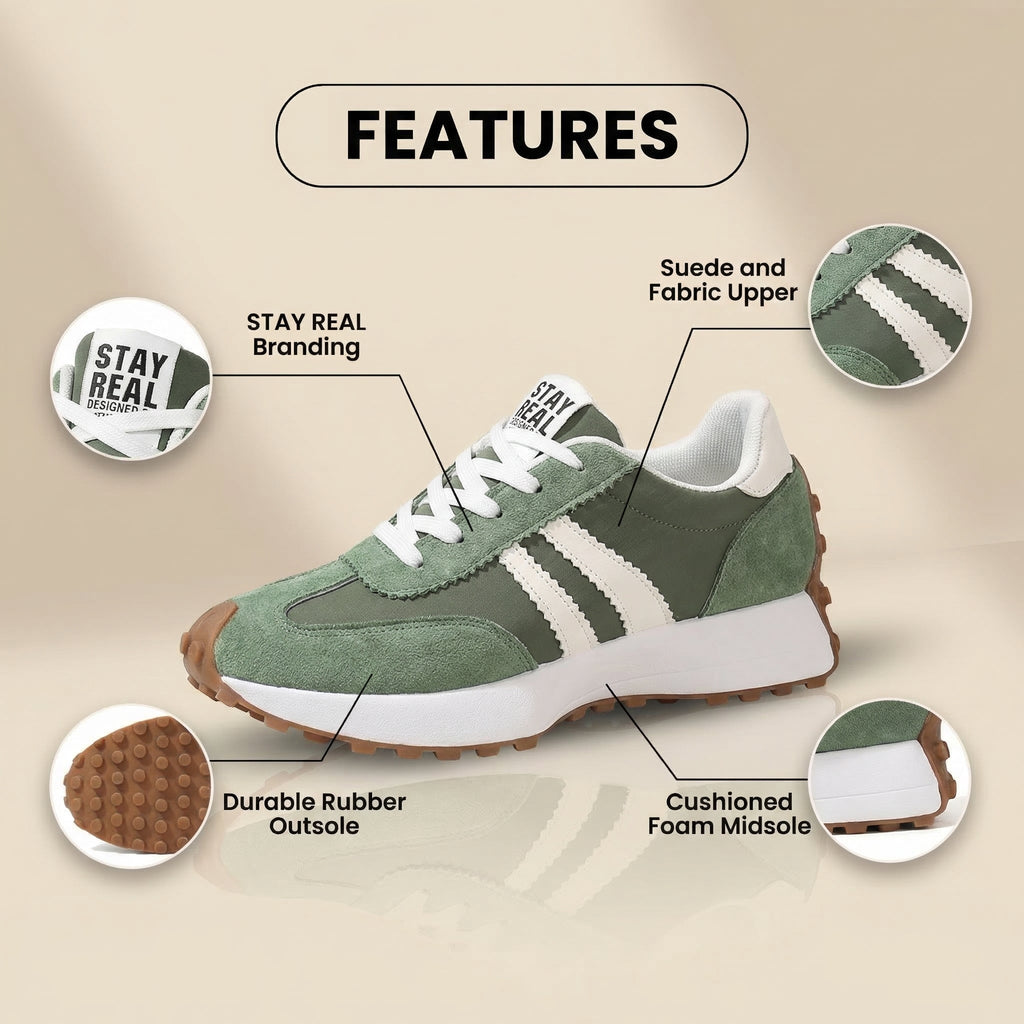 Classic Orthopedic Sneakers with Timeless Style
