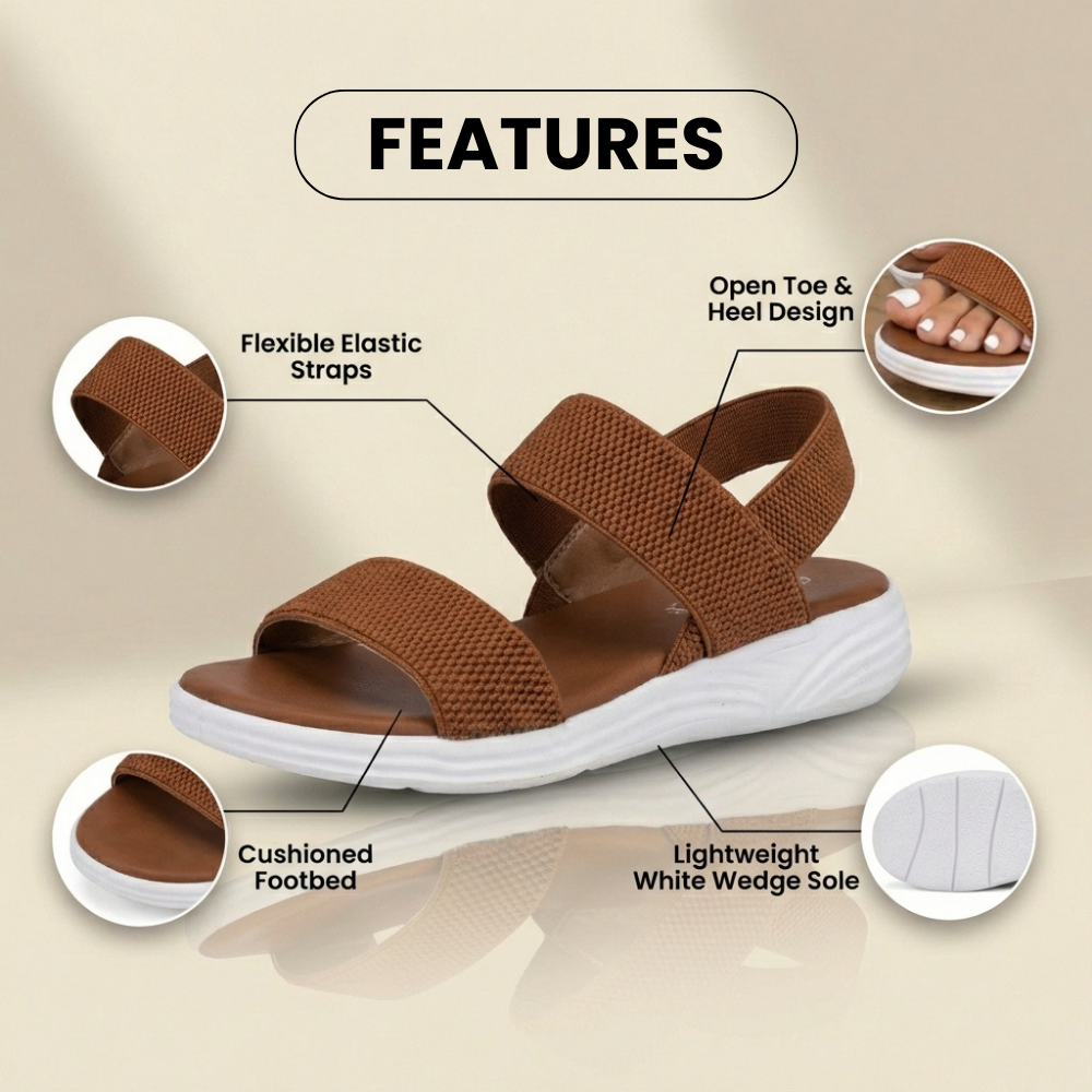 Db Rocker Sandals Orthopedic Mesh Sport Rocker Sandals - Slip-On Elastic Straps – Weber ...