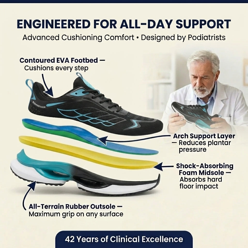 Orthopedic Sneakers - Ultra-Lightweight & Non-Slip Comfort Footwear for Seniors