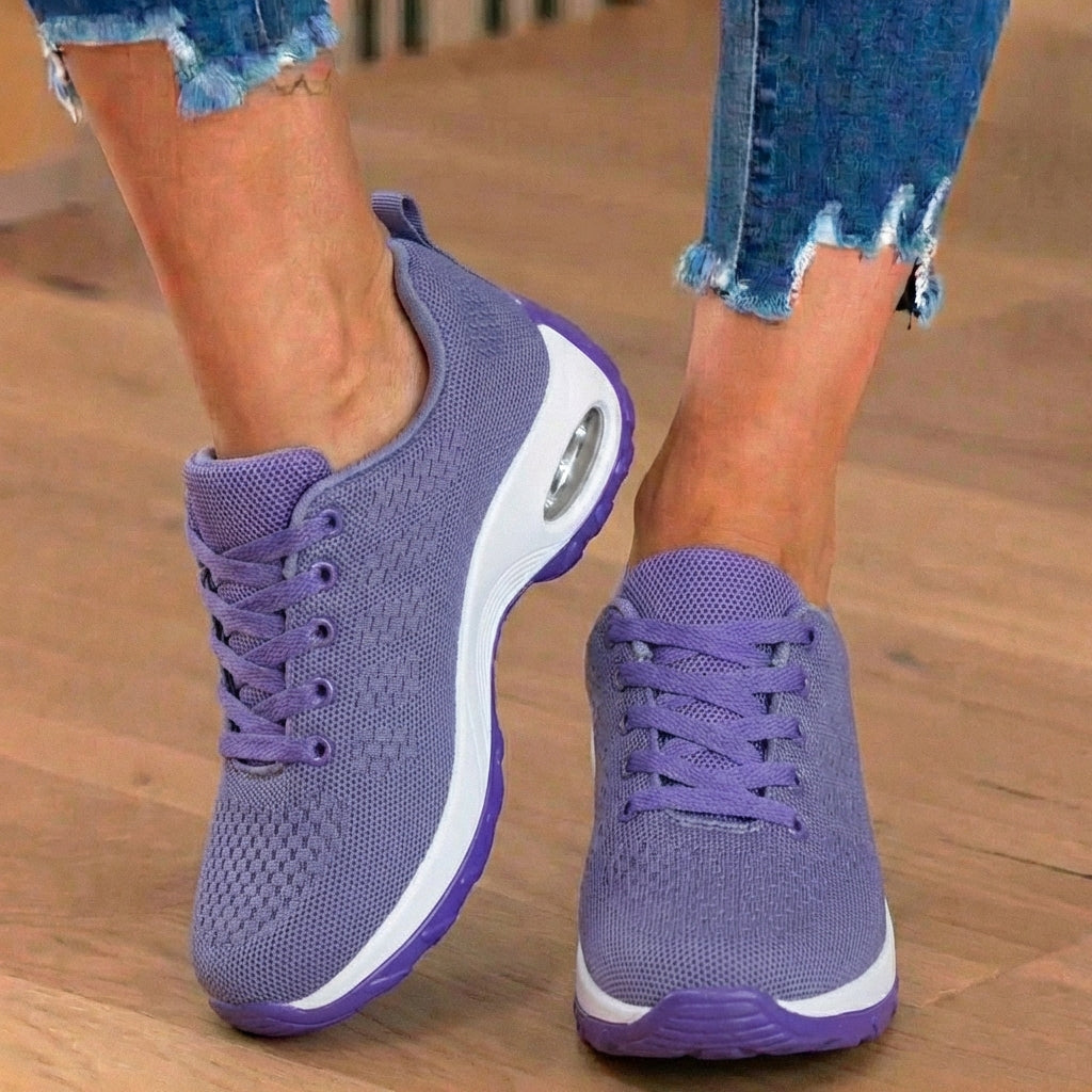 Orthopedic Mesh Athletic Sneakers - Air Cushion Heel & Lightweight Design