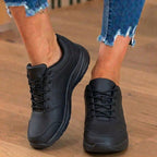 Orthopedic Synthetic Athletic Sneakers - Wide Toe Box & Rubber Sole