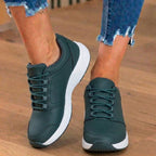 Orthopedic Synthetic Athletic Sneakers - Wide Toe Box & Rubber Sole