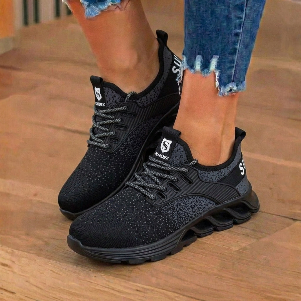 Orthopedic Knit Safety Sneakers - Steel Toe & Blade Sole Protectionn