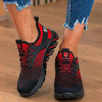 Orthopedic Knit Safety Sneakers - Steel Toe & Blade Sole Protectionn