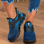 Orthopedic Knit Safety Sneakers - Steel Toe & Blade Sole Protectionn
