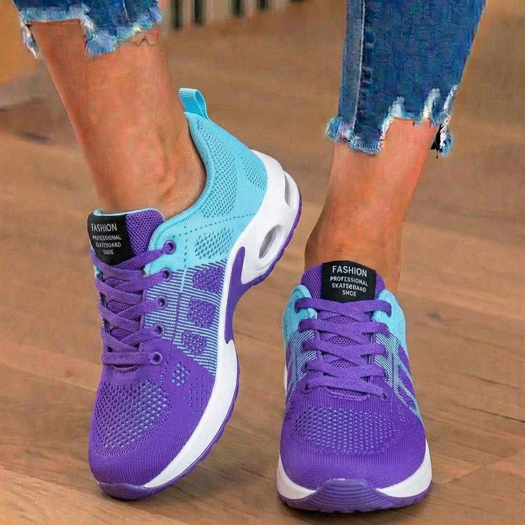 Orthopedic Mesh Athletic Sneakers - Gradient Color & Air Cushion Sole