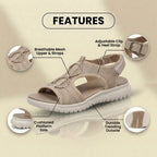 Orthopedic Mesh Sport Sandals - Buckle Closure & Treading Outsole