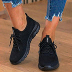 Orthopedic Knit Athletic Sneakers - Sock-Fit Construction & Textured Sole