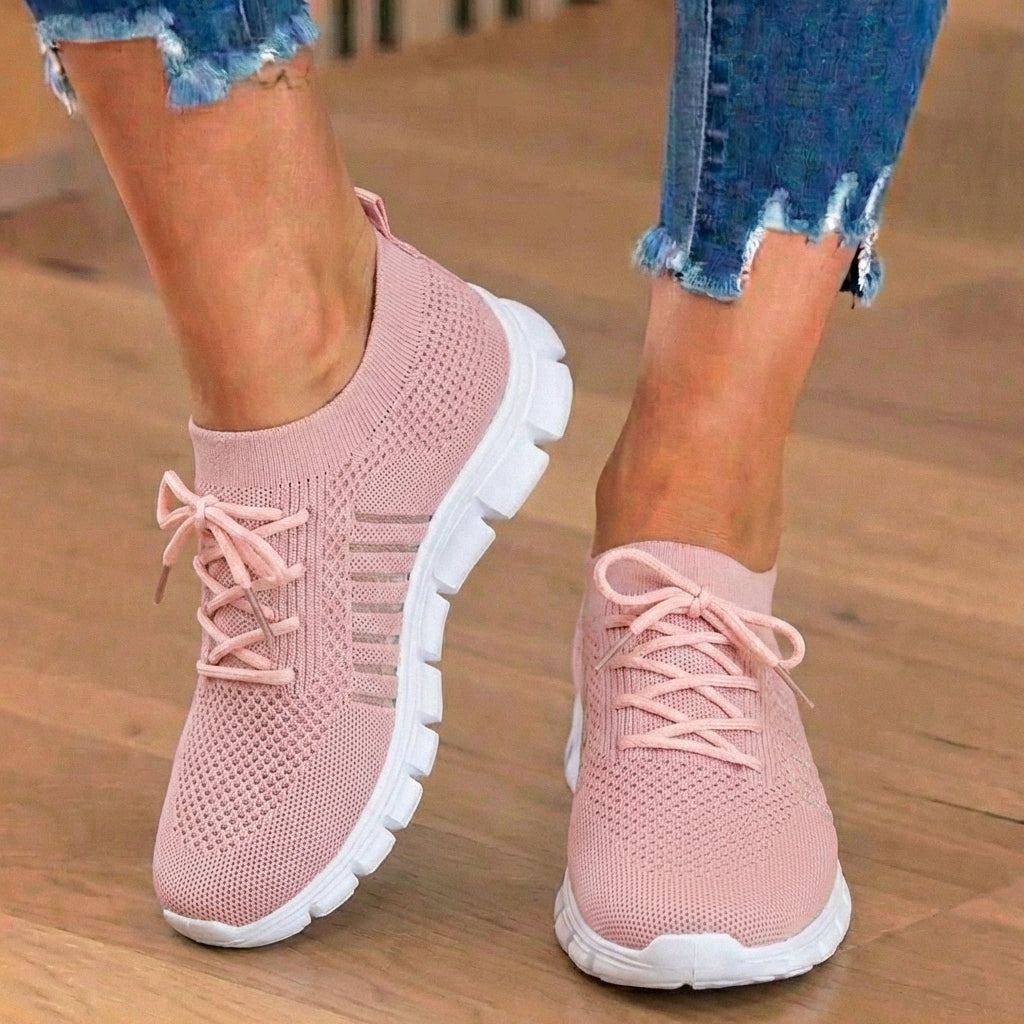 Orthopedic Knit Sneakers - Breathable Mesh Design & Slip-On Comfort*