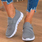 Orthopedic Knit Slip-On Sneakers - Rhinestone Embellished & Adjustable Strap*