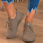 Orthopedic Knit Athletic Sneakers - Sock-Fit Construction & Textured Sole
