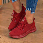 Orthopedic Knit Athletic Sneakers - Sock-Fit Construction & Textured Sole