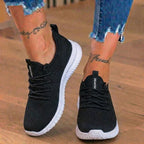 Orthopedic Knit Athletic Sneakers - Sock-Fit Construction & Textured Sole