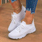 Orthopedic Knit High-Top Sneakers - Lace-Up Closure & Sock-Fit Collar*