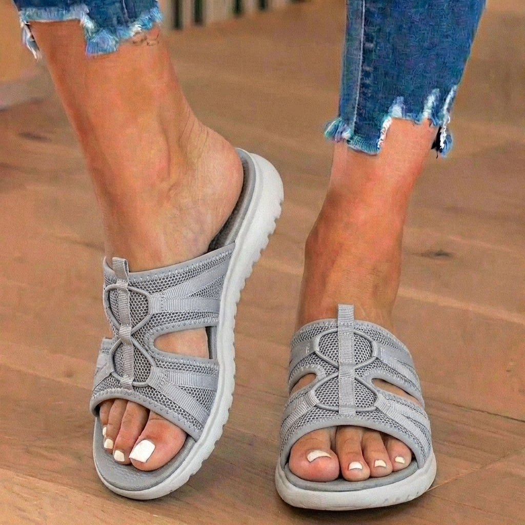 Orthopedic Mesh Sport Sandals - Athletic Cage Design & Adjustable Bungee Closure