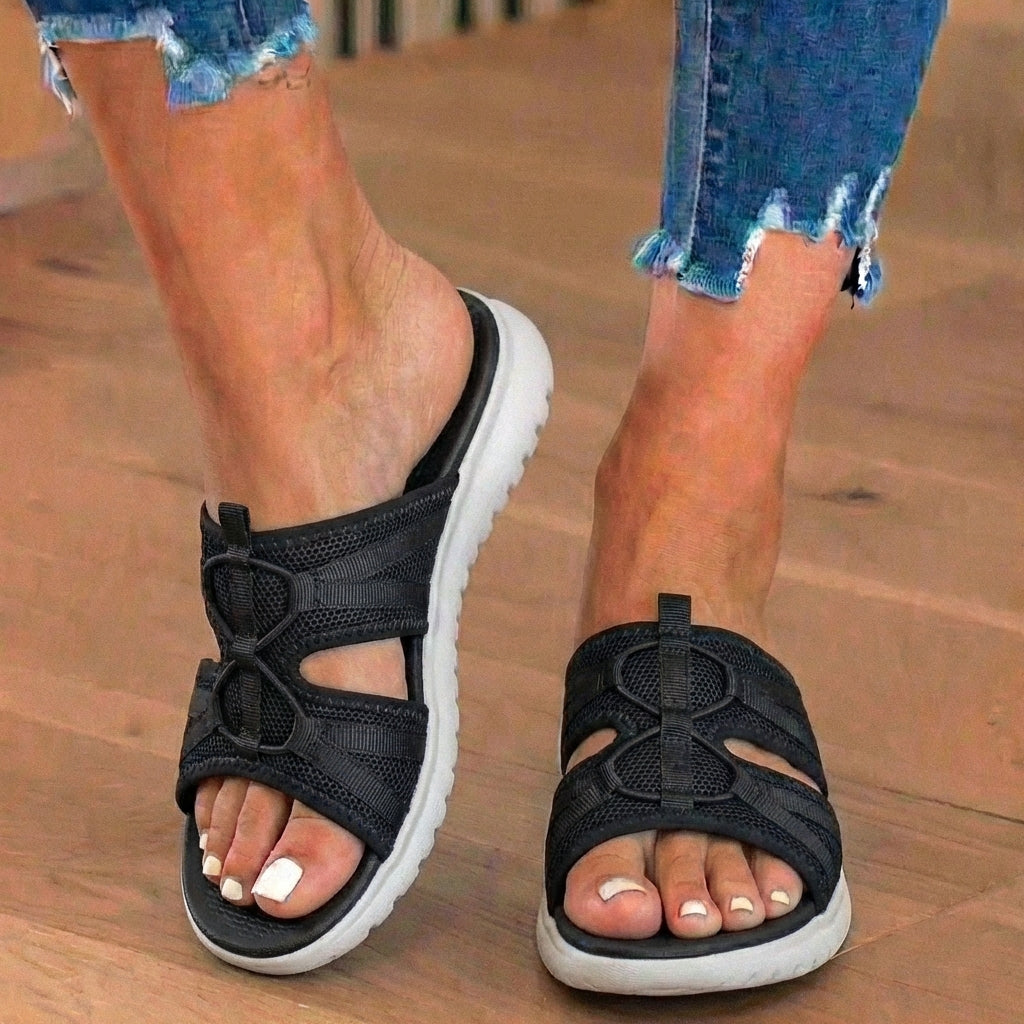 Orthopedic Mesh Sport Sandals - Athletic Cage Design & Adjustable Bungee Closure