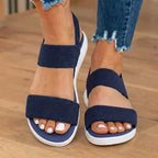 Orthopedic Mesh Sport Rocker Sandals - Slip-On Elastic Straps
