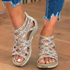 Orthopedic Gladiator Sandals - Multi-Strap Ankle Design