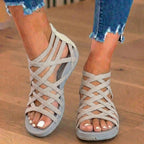 Orthopedic Gladiator Sandals - Multi-Strap Ankle Design