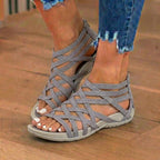 Orthopedic Gladiator Sandals - Multi-Strap Ankle Design