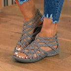 Orthopedic Gladiator Sandals - Multi-Strap Ankle Design