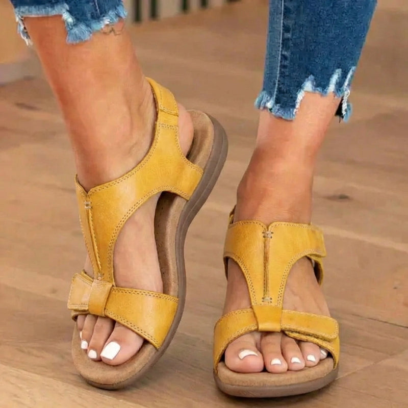 Leather Ankle-Strap Sandals