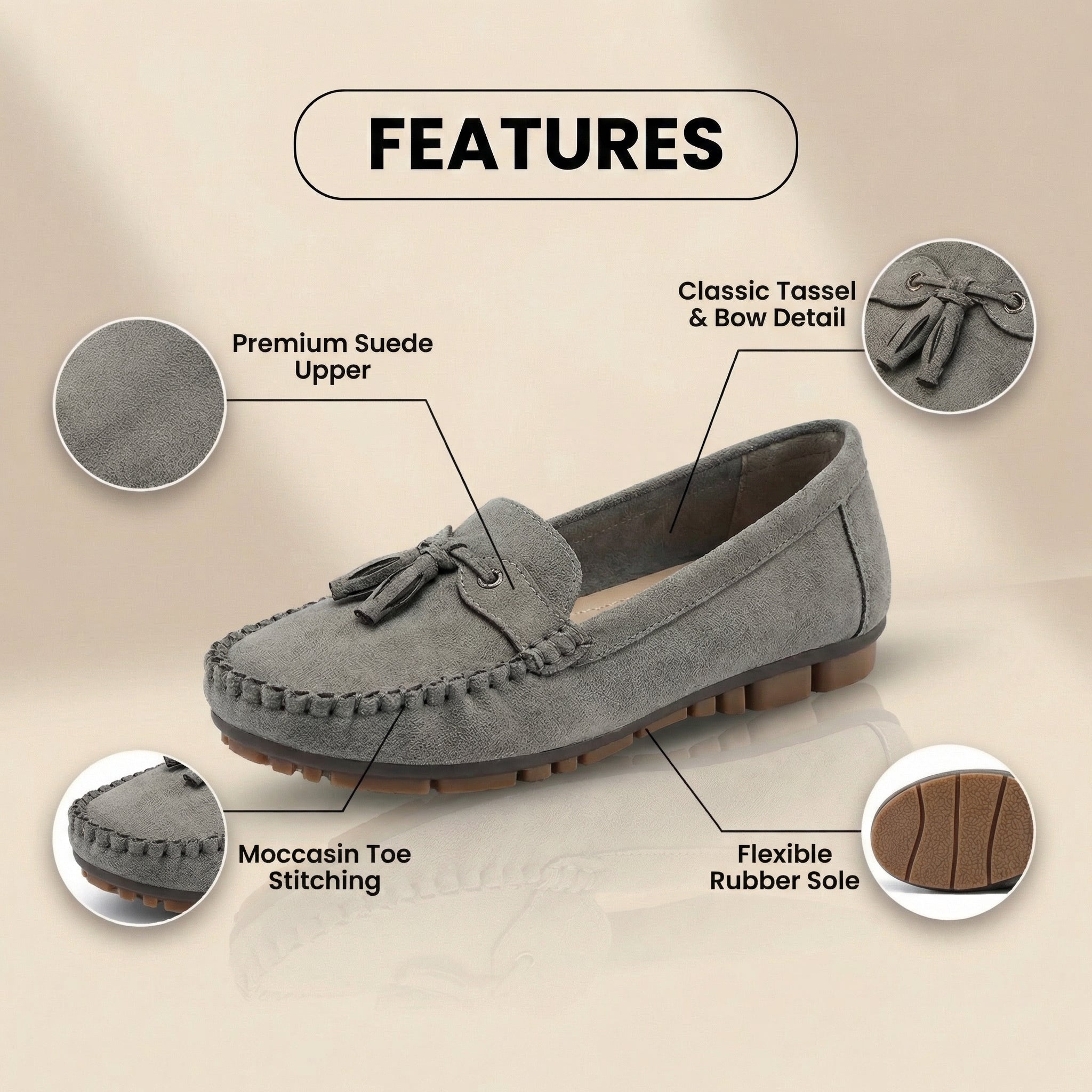 Vintage Inspired Orthopedic Loafers