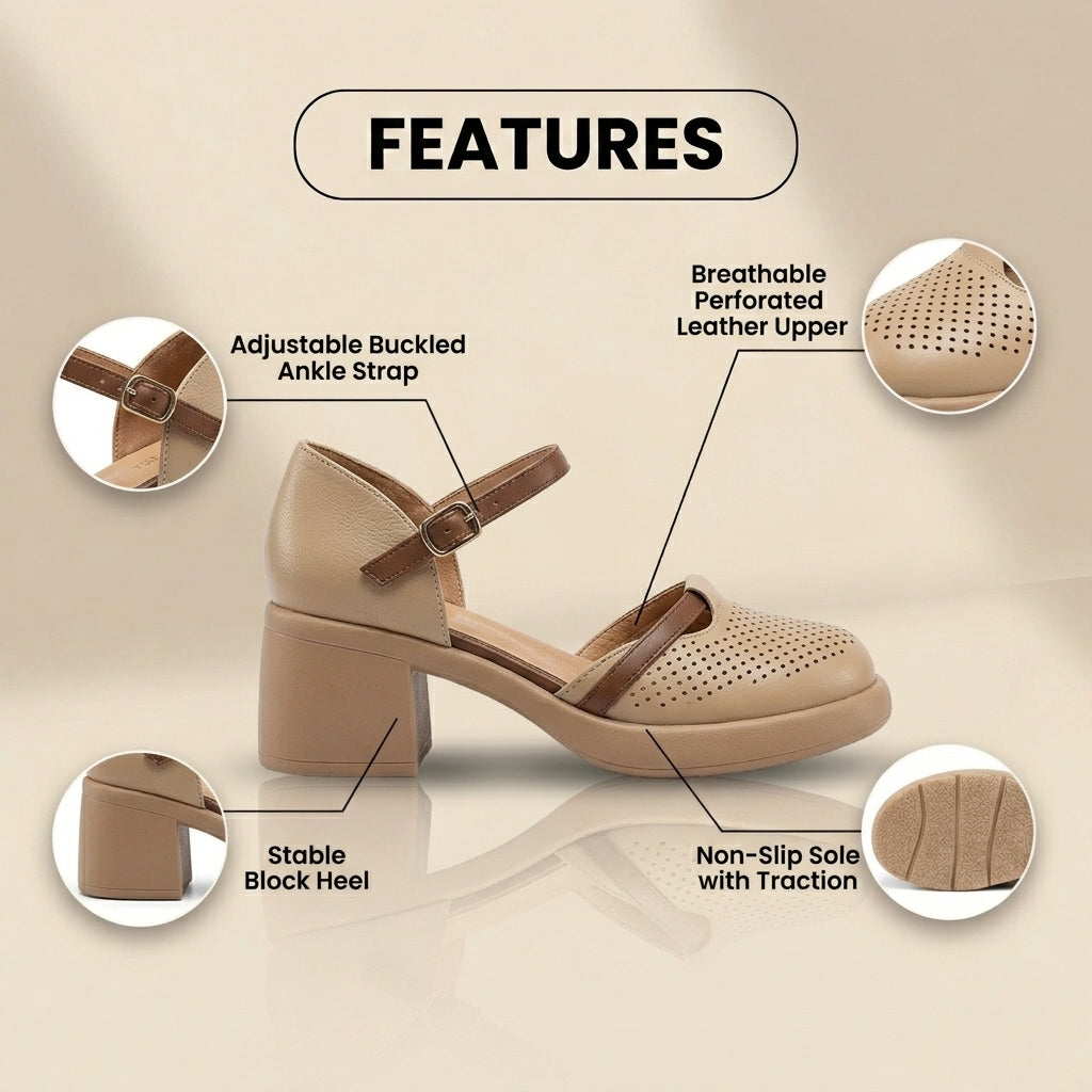 Chic Orthopedic Heels with Unique Design