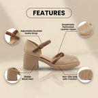 Chic Orthopedic Heels with Unique Design
