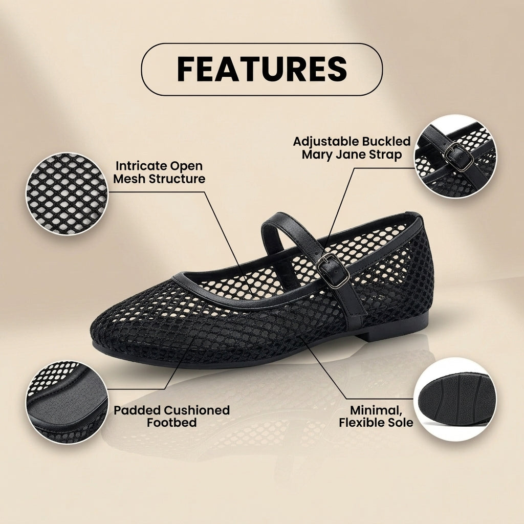 Vintage Inspired Orthopedic Flats