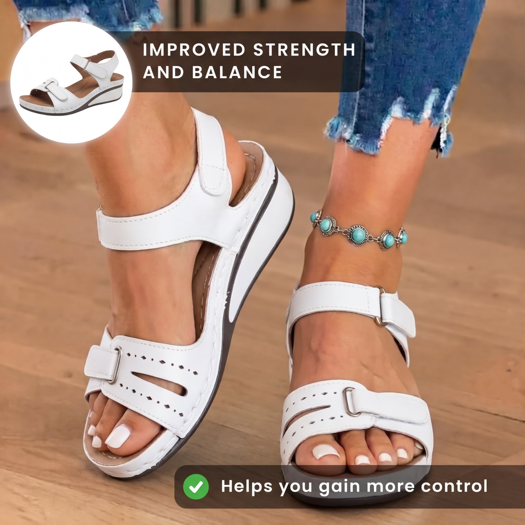 Vintage Inspired Orthopedic Sandals